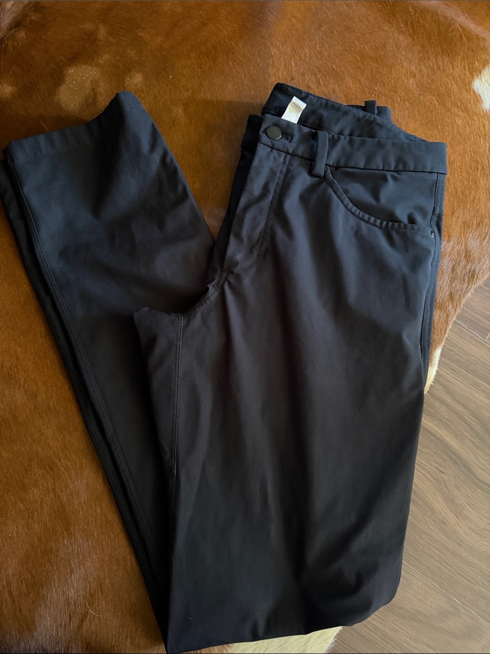 lululemon athletica Men's Black Chino-Style Performance Pants